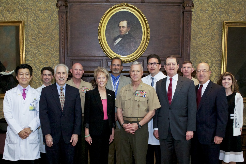Commandant visits John Hopkins Medical Center