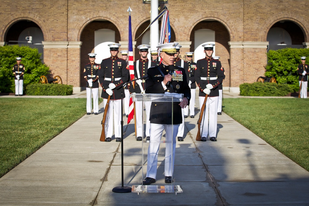 Gen. Flynn's retirement ceremony