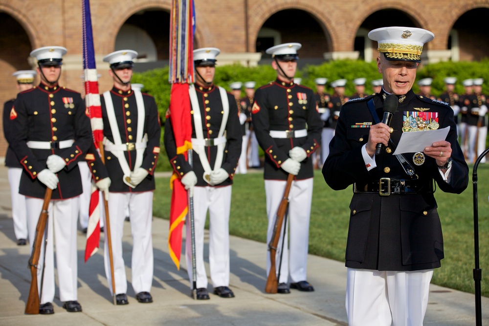 Gen. Flynn's retirement ceremony