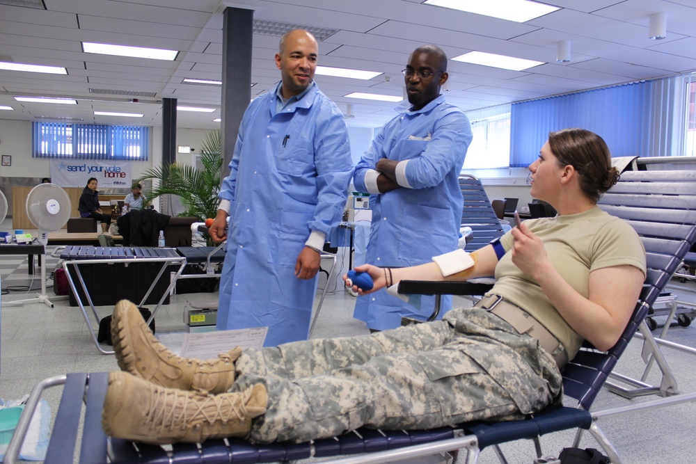 Bravo Company, 44th Expeditionary Signal Battalion sponsors most successful Grafenwoehr blood drive in four years