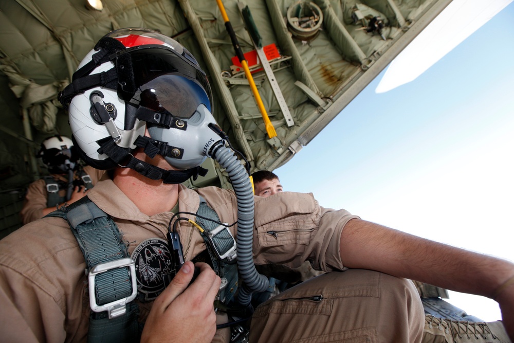 AV-8B Harriers with Marine Attack Squadron 311 Conduct a Refueling Mission