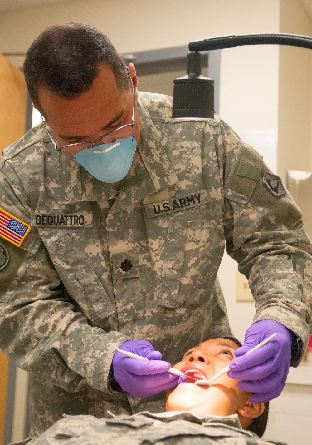 Dentist treats Massachusetts Guard members