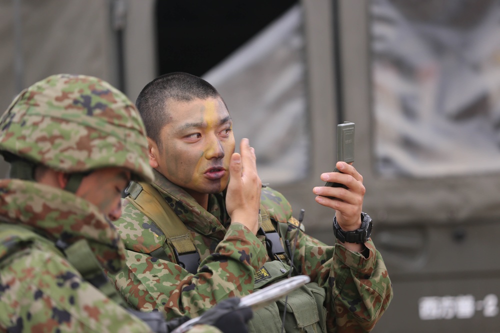 Japanese Ground Self-Defense Force participates in patrolling exercise on Camp Pendleton