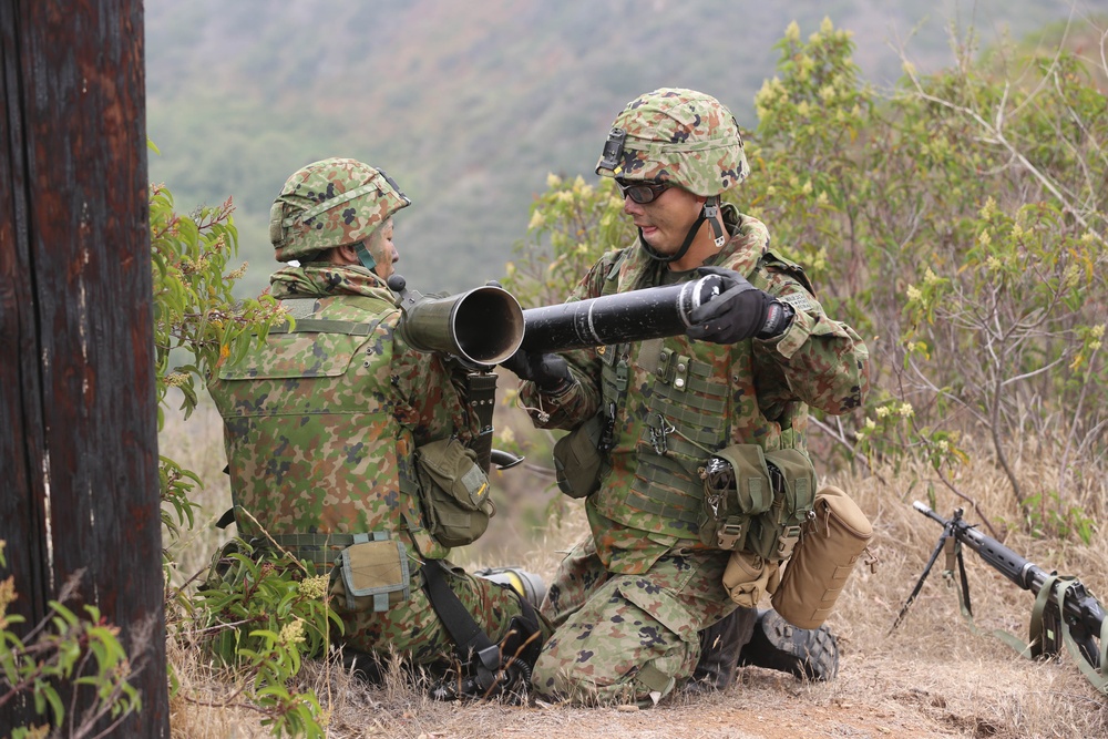 Japanese Ground Self-Defense Force participates in patrolling exercise on Camp Pendleton