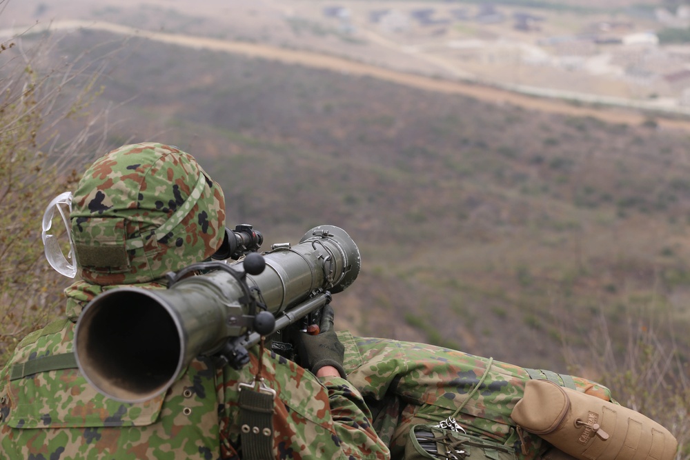 Japanese Ground Self-Defense Force participates in patrolling exercise on Camp Pendleton