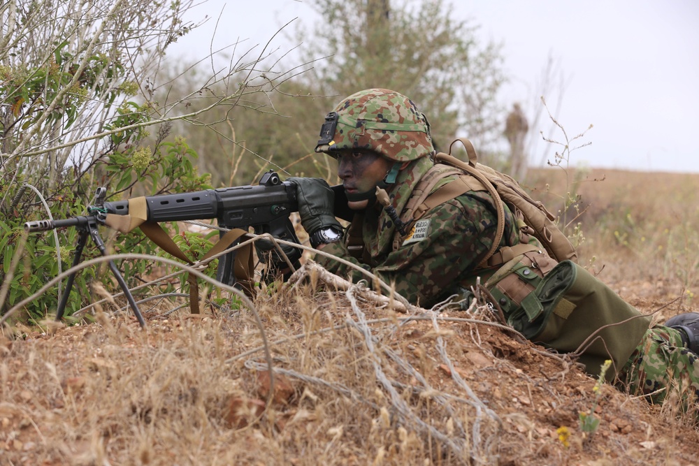 Japanese Ground Self-Defense Force participates in patrolling exercise on Camp Pendleton