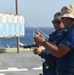 Small-arms qualification aboard USS Monterey