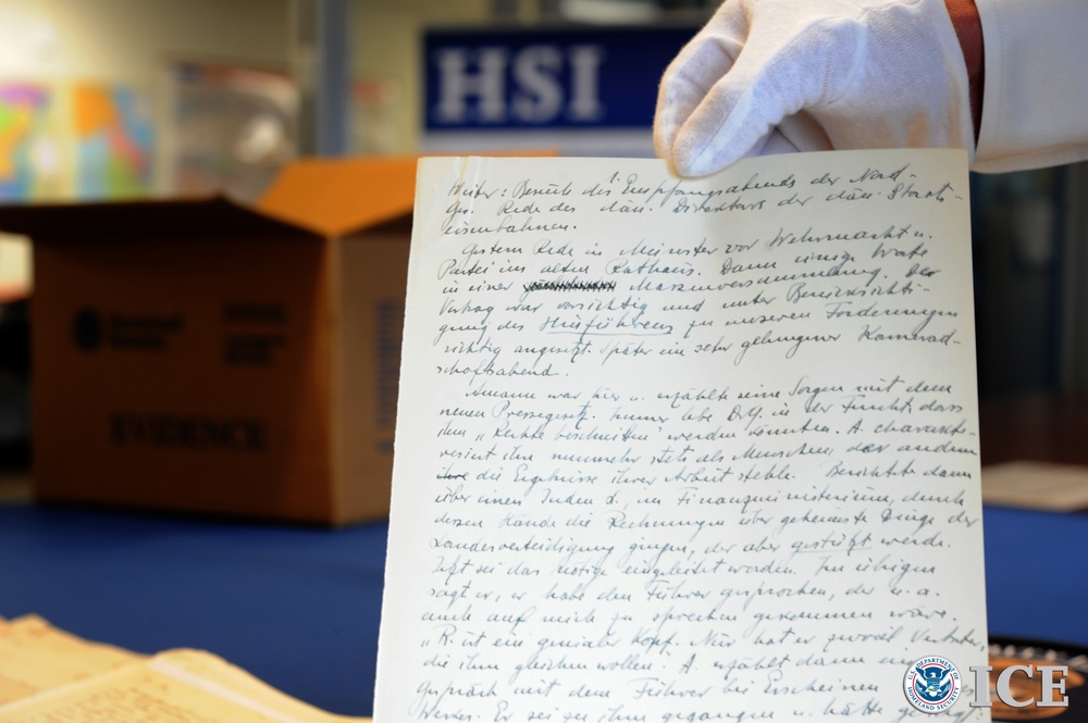 Long-lost Nazi diary recovered after HSI investigation
