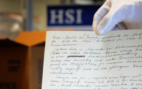 Long-lost Nazi diary recovered after HSI investigation