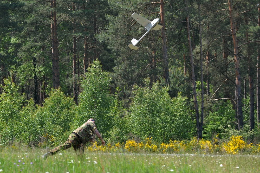 Royal Netherlands Army RAVEN unmanned aerial vehicle training