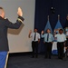 Recruits are sworn in at 238th Army birthday Celebration at the McNamara Headquarters Complex, Fort Belvoir