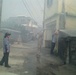 US soldiers assist locals with fire