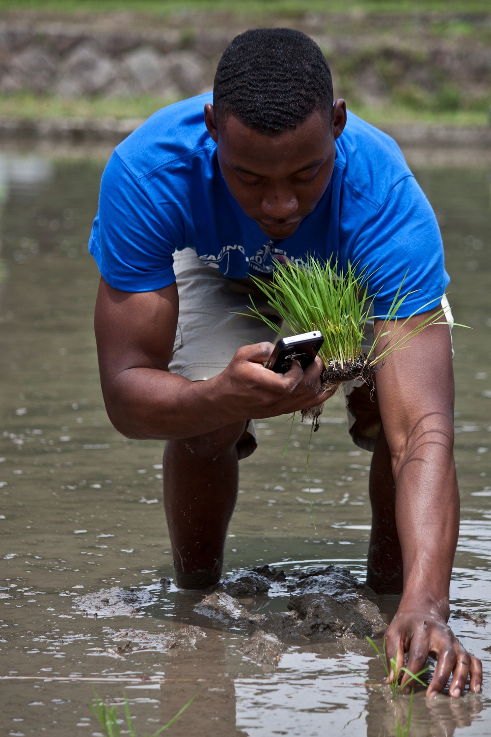DVIDS - News - Station residents participate in rice-planting event