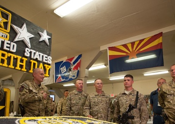 Deployed soldiers Deployed soldiers celebrate 238th Army Birthday 238th Army Birthday