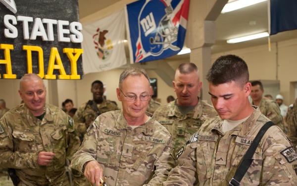 Deployed soldiers celebrate 238th Army Birthday