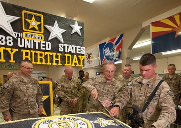 Deployed soldiers celebrate 238th Army Birthday