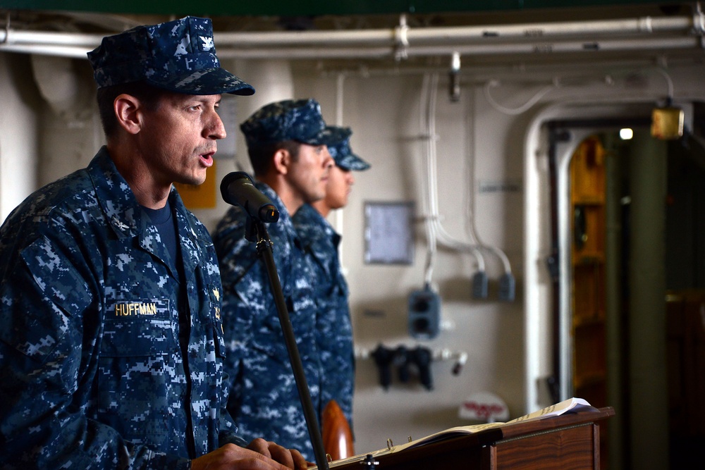 USS Green Bay holds change of command