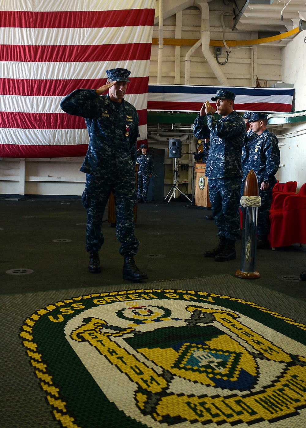 USS Green Bay holds change of command