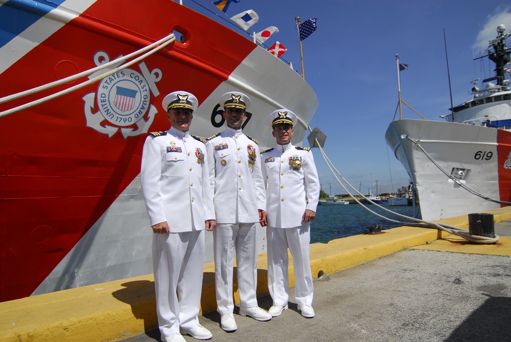 Coast Guard Cutter Vigilant change of command ceremony