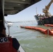 Coast Guard members train on spilled oil recovery system