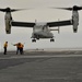 MV-22 Osprey lands on Japanese destroyer