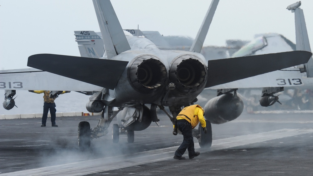 USS Nimitz flight deck operations