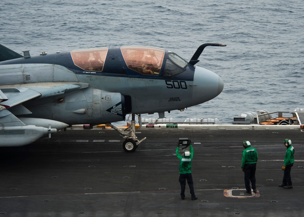 USS Nimitz flight deck operations