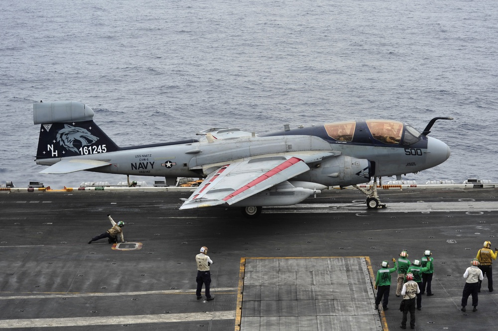 USS Nimitz flight deck operations