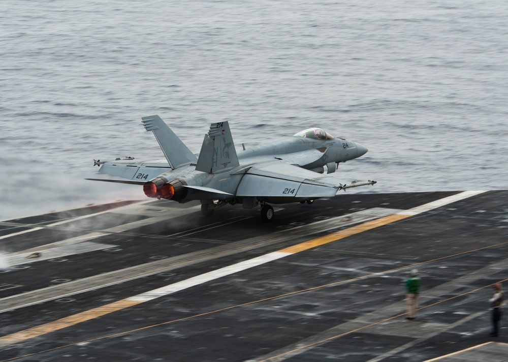 USS Nimitz flight deck operations