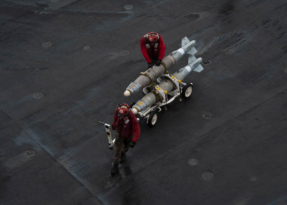 USS Nimitz flight deck operations