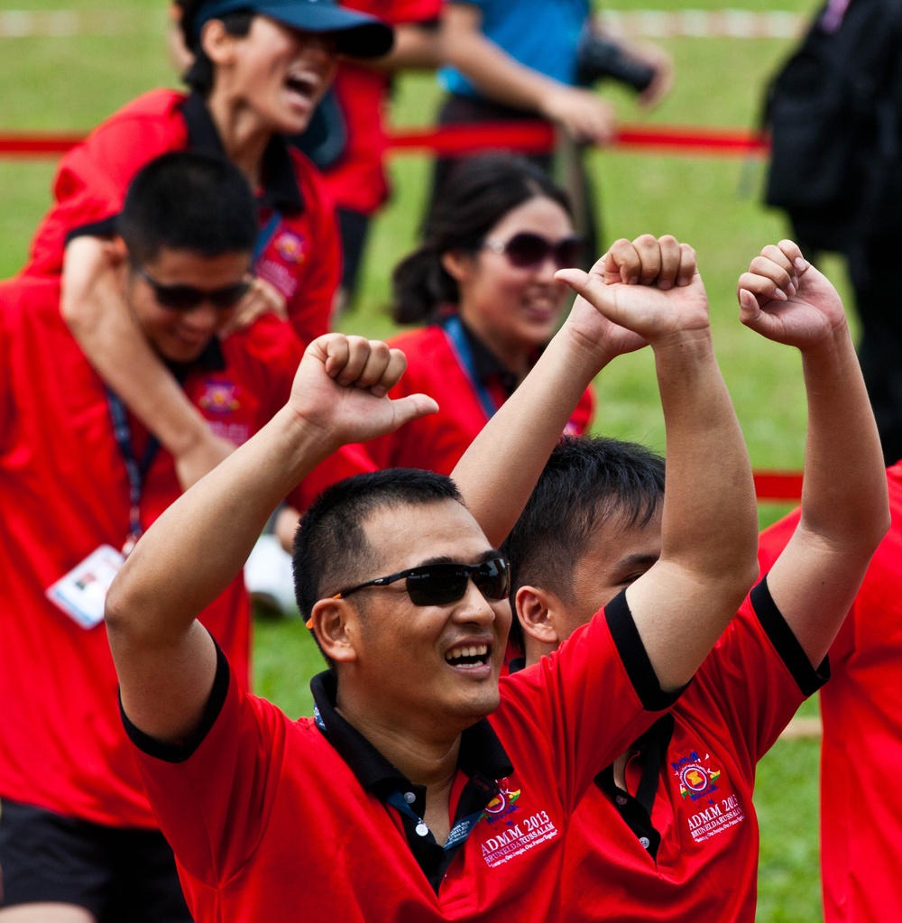 Building relationships through sports day in Brunei