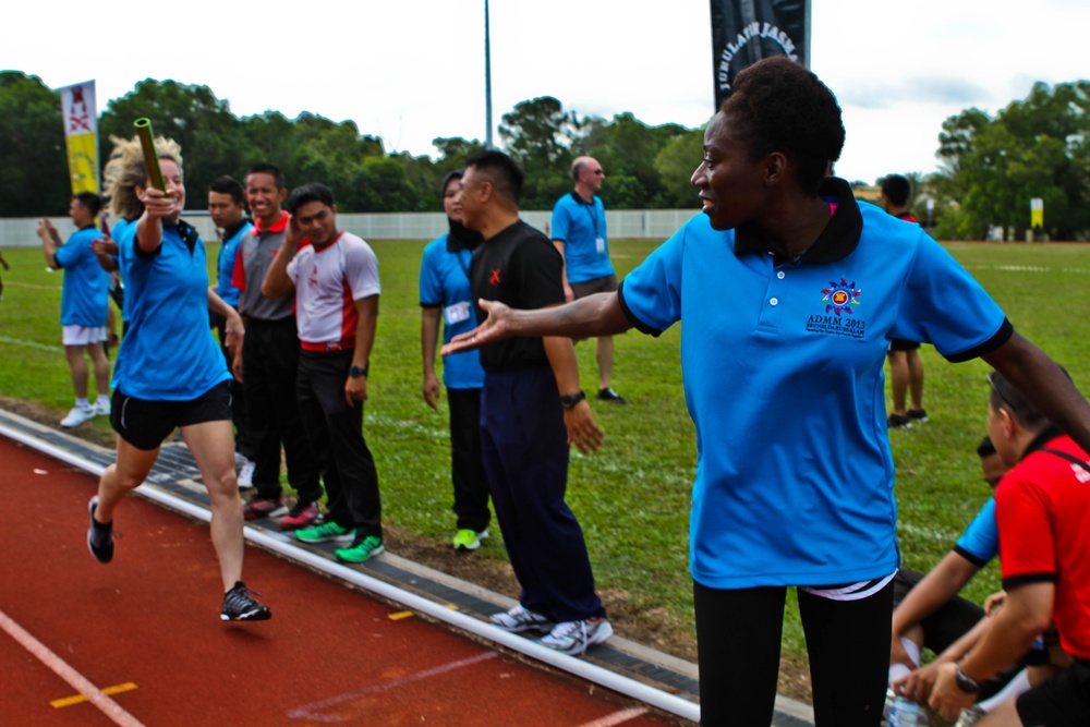 Building relationships through sports day in Brunei