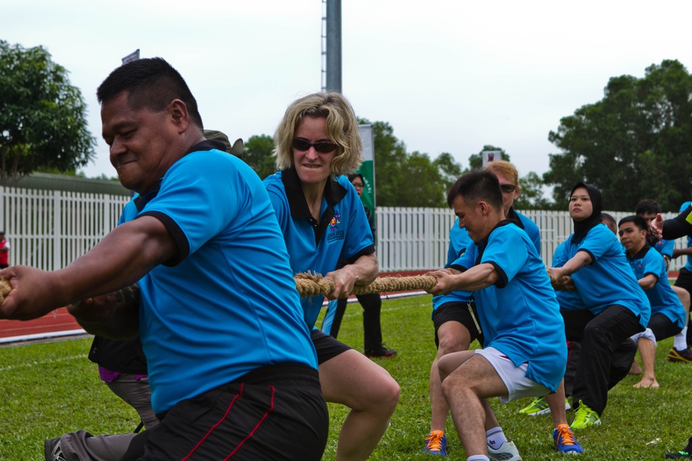 Building relationships through sports day in Brunei