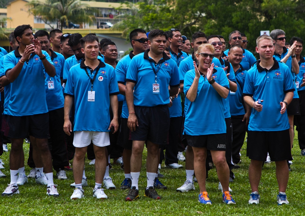 Building relationships through sports day in Brunei