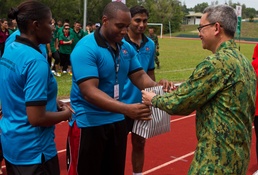 Building relationships through sports day in Brunei