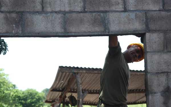Joint Task Force Jaguar soldiers put finishing touches on Las Marias school