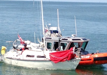 Coast Guard, good Samaritan rescue 2 from sailboat in Pamlico Sound