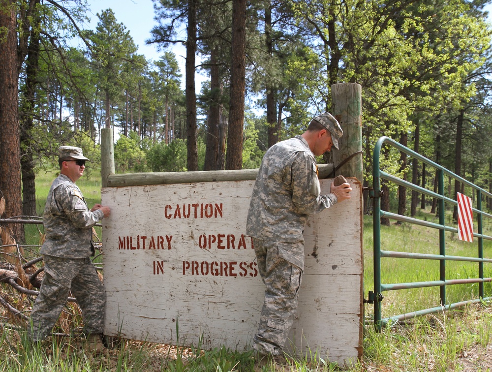 128th Chemical Company trains on lanes at Golden Coyote