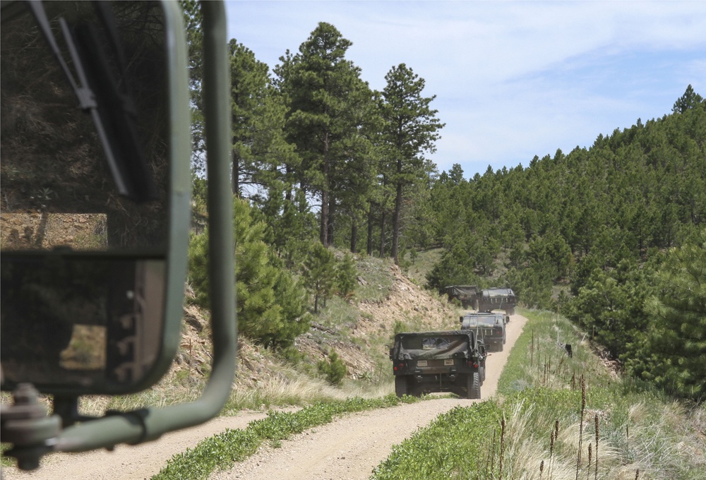 128th Chemical Company trains on lanes at Golden Coyote