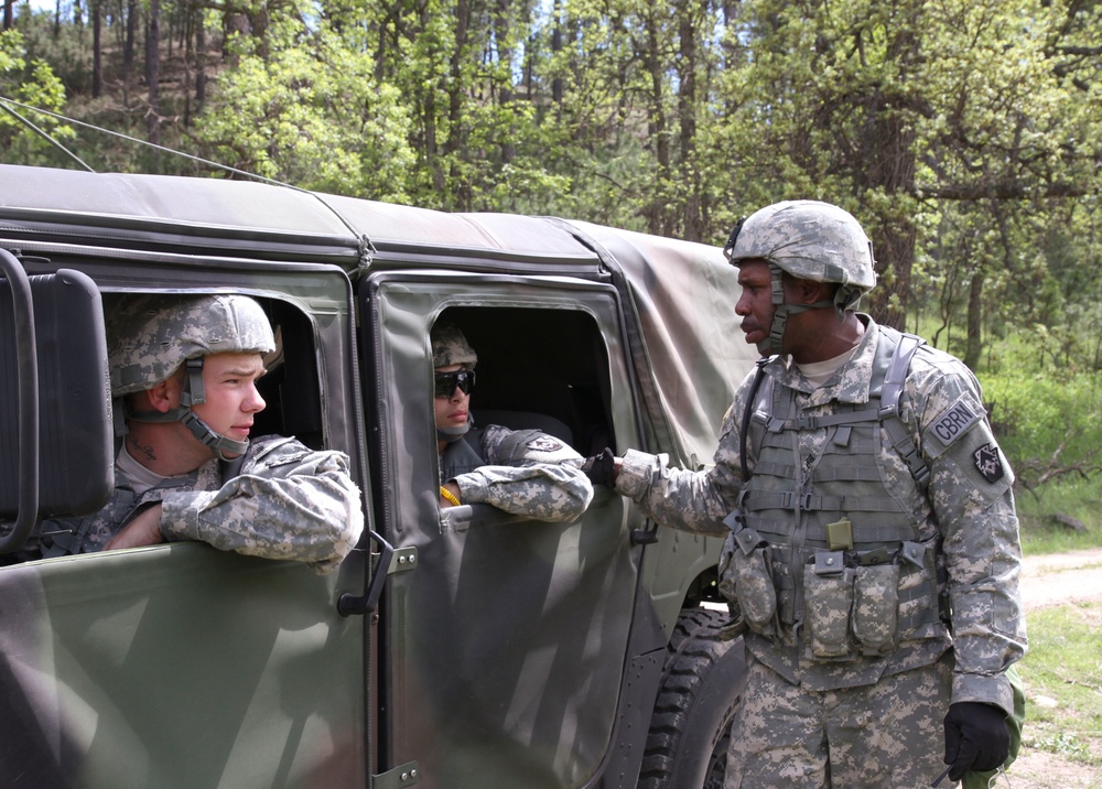 128th Chemical Company trains on lanes at Golden Coyote