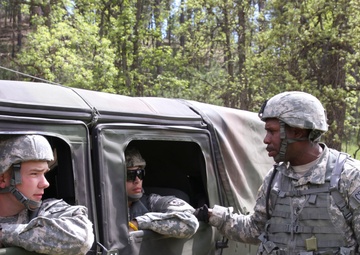 128th Chemical Company trains on lanes at Golden Coyote