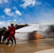 Dragons “play with fire” during aircraft firefighting training