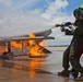 Dragons “play with fire” during aircraft firefighting training