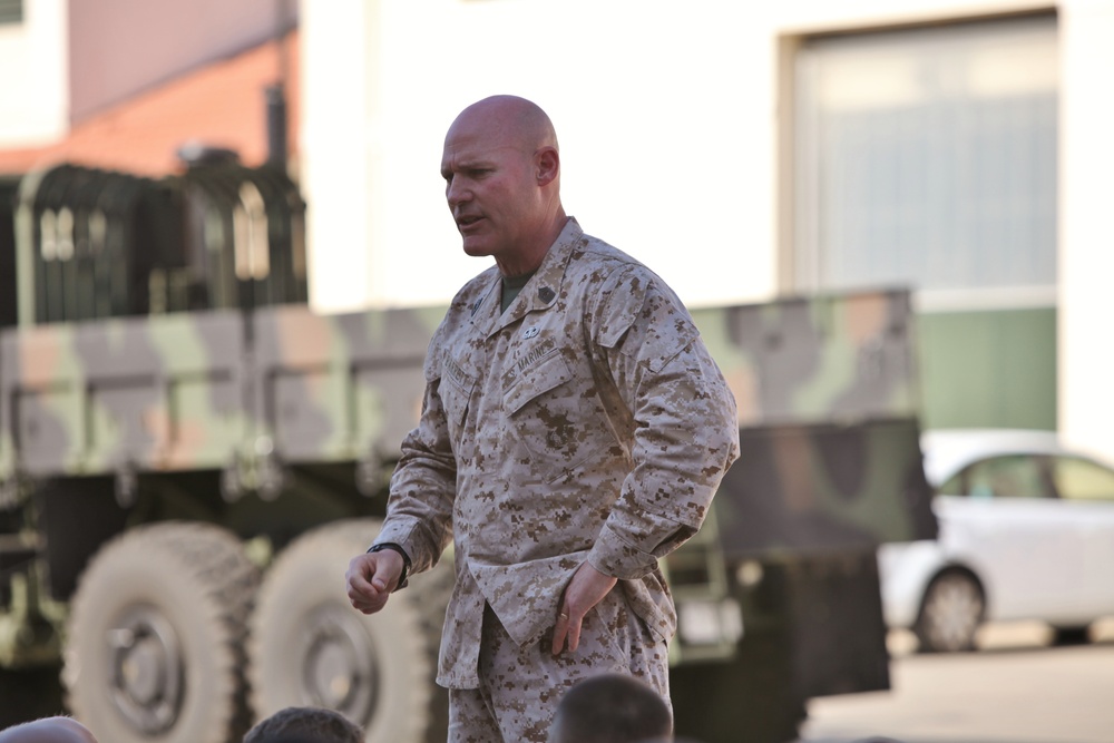 Commandant, Sergeant Major of the Marine Corps Visit