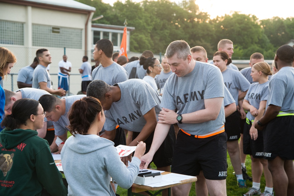 USAG Stuttgart's 238th Army birthday celebration 5 Km run on Patch Barrack