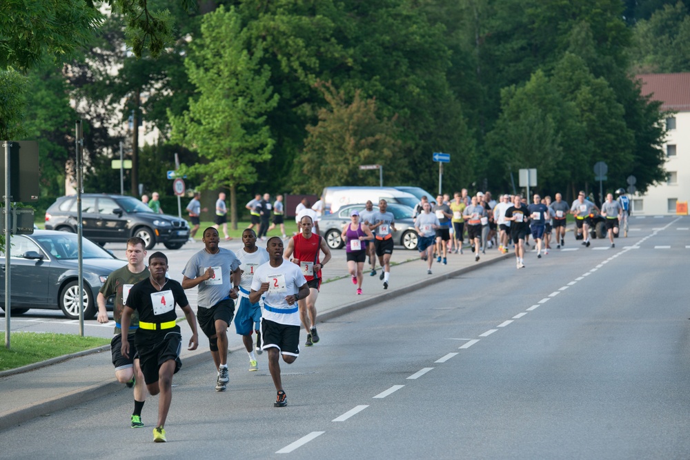USAG Stuttgart's 238th Army birthday celebration 5 Km run on Patch Barrack