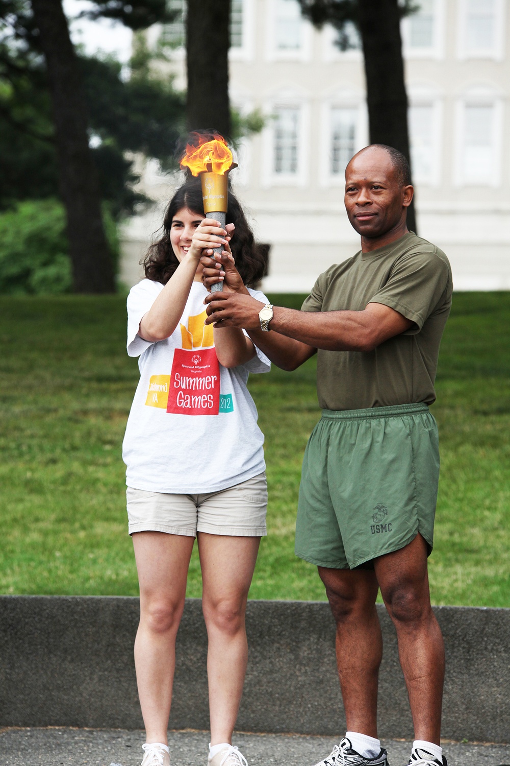 Henderson Hall lends legs to Special Olympics torch run