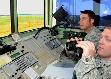 245th ATCS mobile tower at Shaw Air Force Base