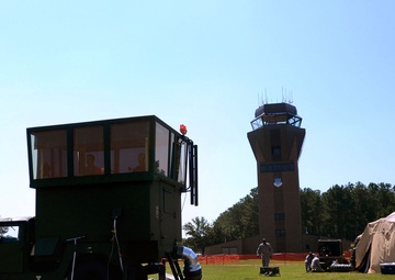 245th ATCS mobile tower at Shaw Air Force Base