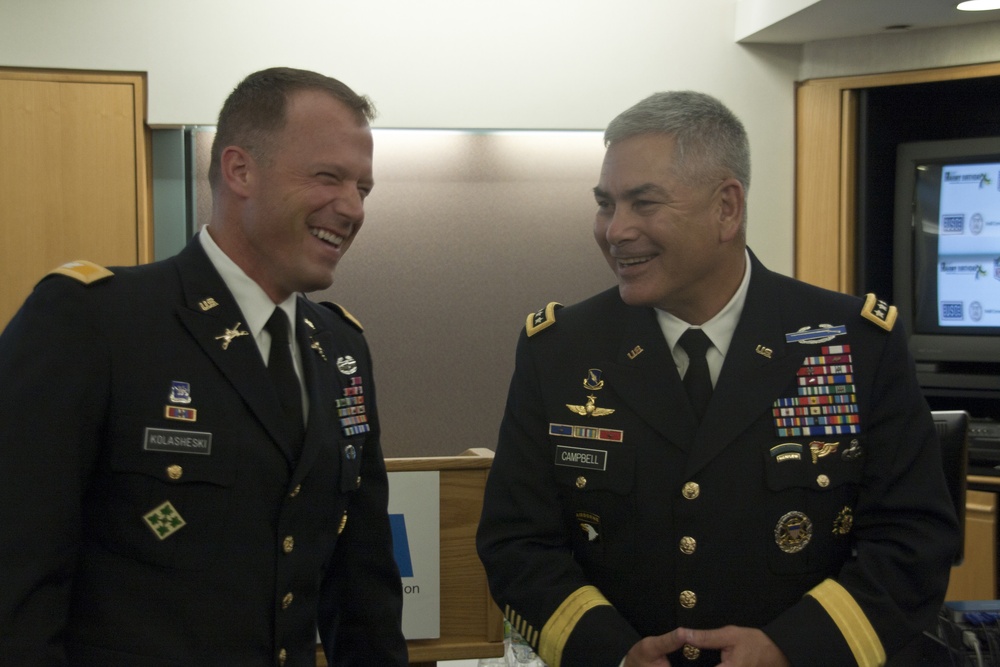 Gen. John F. Campbell and Col. John S. Kolasheski